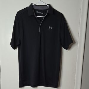 Under Armour Men's Black Polo Shirt